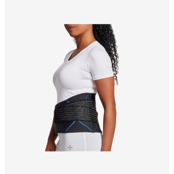 Tommie Copper Adjustable Back Brace L/XL Black Nylon Spandex Unisex New in Bag - Picture 4 of 8